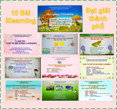 Trường mầm non Họa My đạt giải cao trong cuộc thi "thiết kế bài giảng e-learing cấp thành phố" năm học 2022-2023