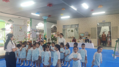 Giáo viên Trường Mầm Non Họa My tham gia thi giáo viên dạy giỏi cấp thành phố phần biện pháp và thcj hành trong tháng 12