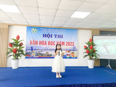 Trường mầm non hoạ my tham gia hội thi văn hóa đọc năm 2023