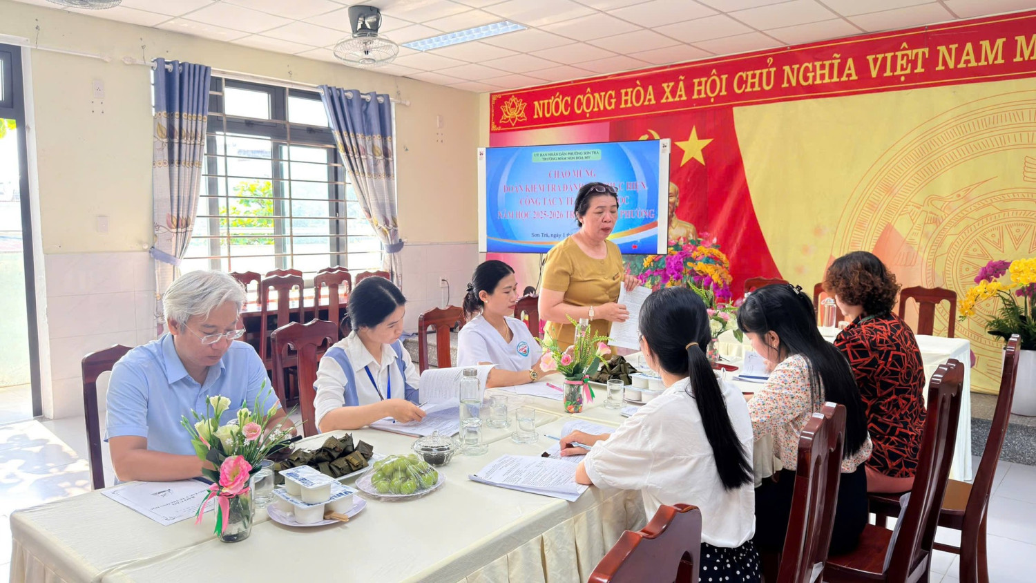 Trường mầm non họa my đón đoàn kiểm tra công tác y tế trường học năm 2025-2026